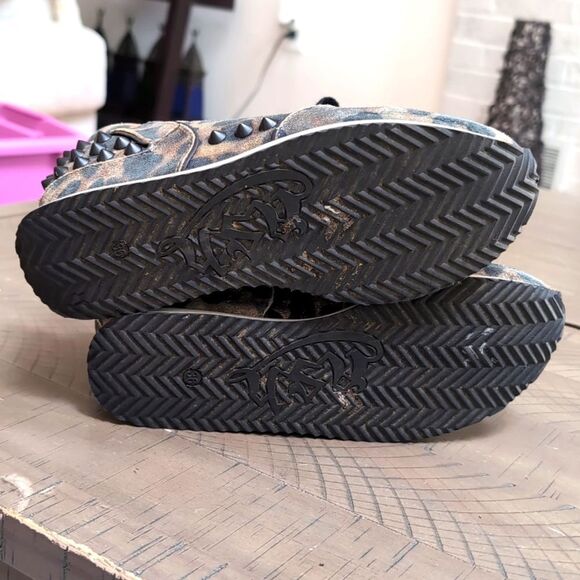 Ash Leopard Delire Bis Sneakers Cookie & Black Size 36 - Picture 9 of 11